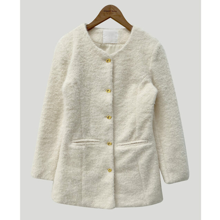 ファーワンピースジャケット