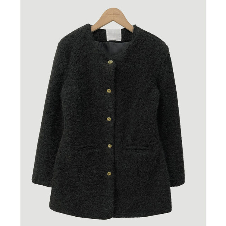 ファーワンピースジャケット