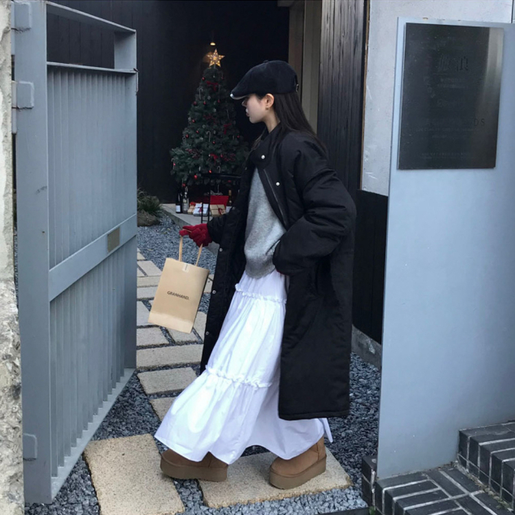 エッセンシャルフリルティアードスカート WHITE