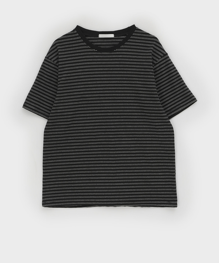 オーバーティングストライプ半袖Tシャツ