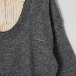 [SET] 오프숄더 니트+나시