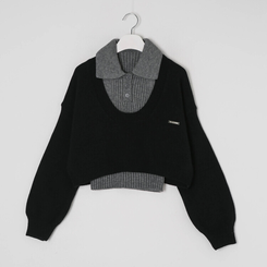 [SET] 오프숄더 니트+나시