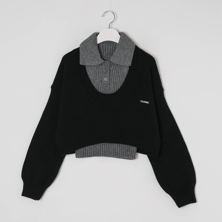 [SET] 오프숄더 니트+나시