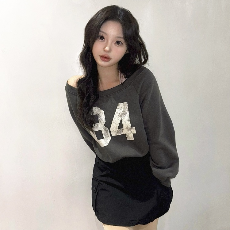 起毛】オフショルダースウェット｜スウェット｜韓国ファッション通販 SONA