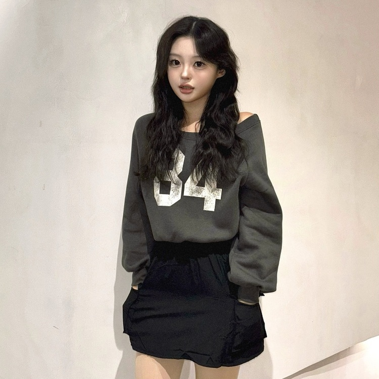 起毛】オフショルダースウェット｜スウェット｜韓国ファッション通販 SONA