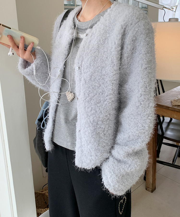 モングルヘアリッパーカーディガン