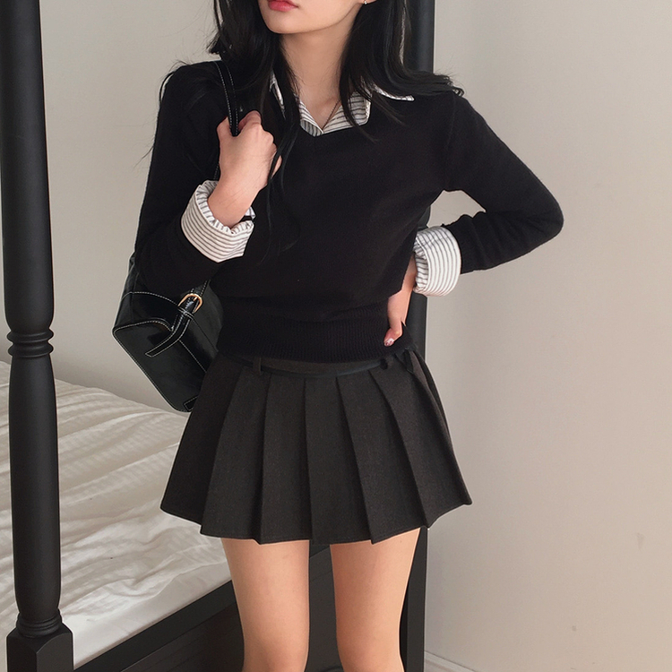 ヘイリボンプリーツスカート