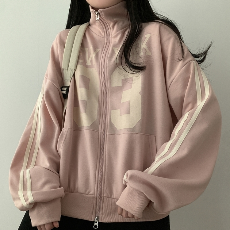 93ルーズフィットジップアップ(6color) LIGHT PINK