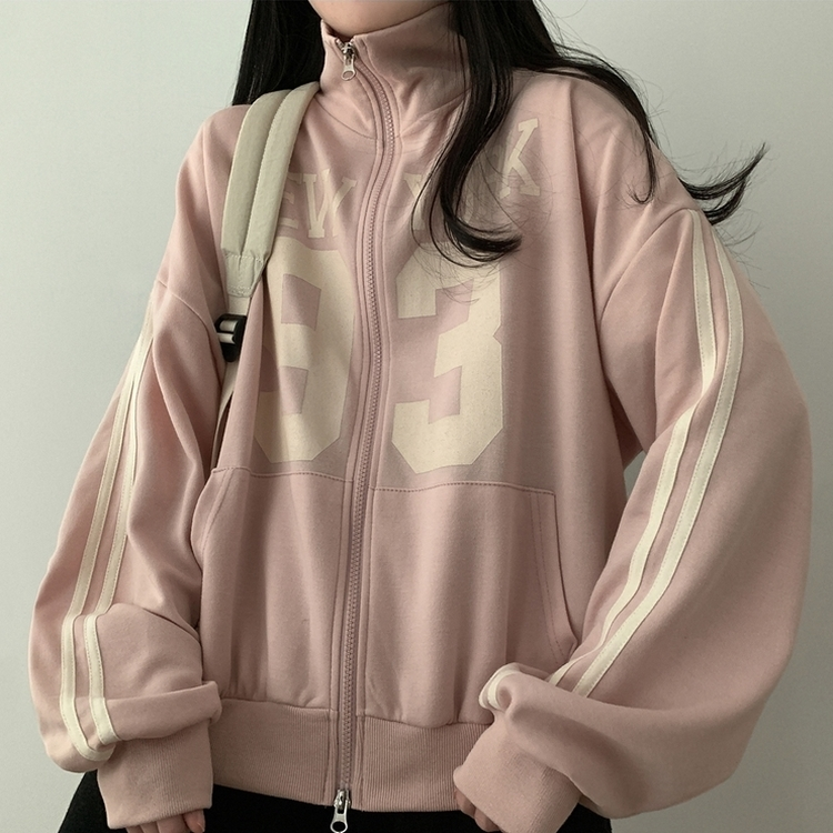 93ルーズフィットジップアップ(6color) LIGHT PINK