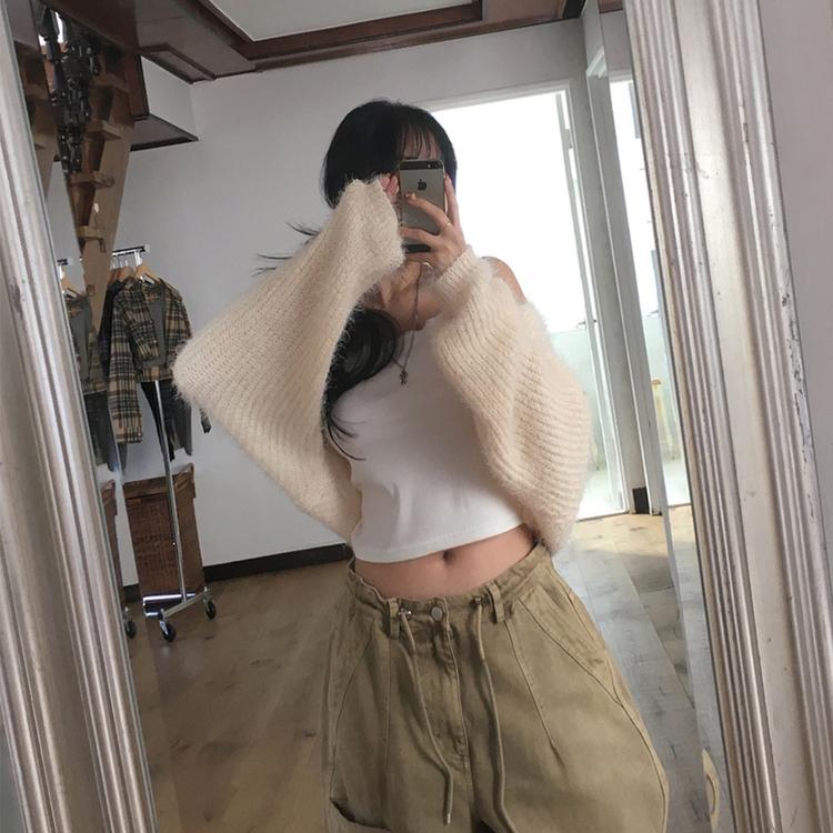 ファールーズフィットニットカーディガン(5color) BEIGE