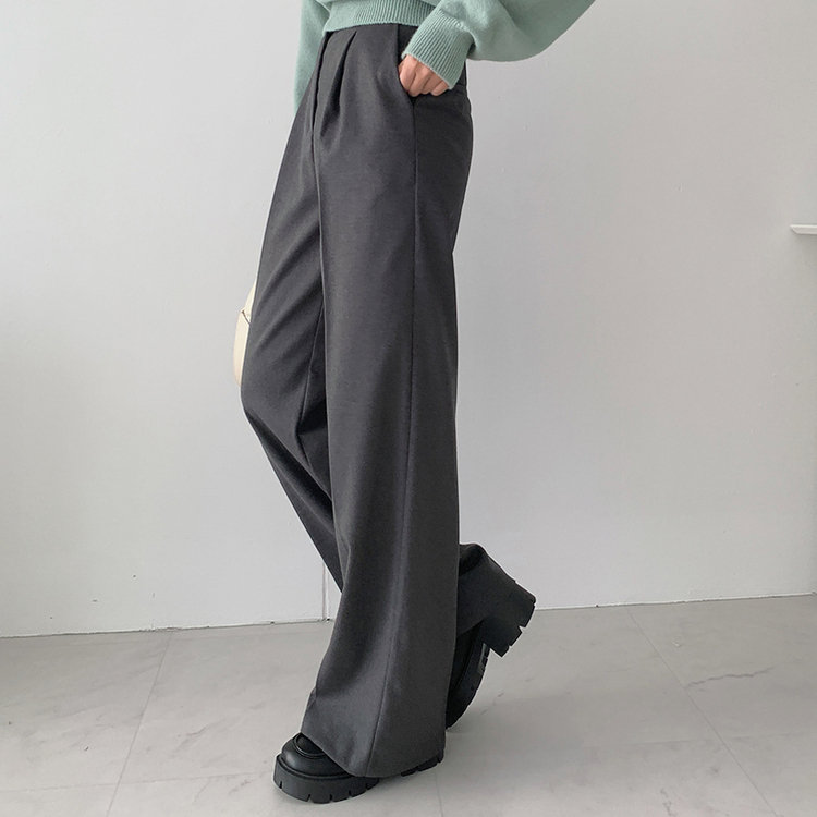 フォーマルピンタックスラックスパンツ
