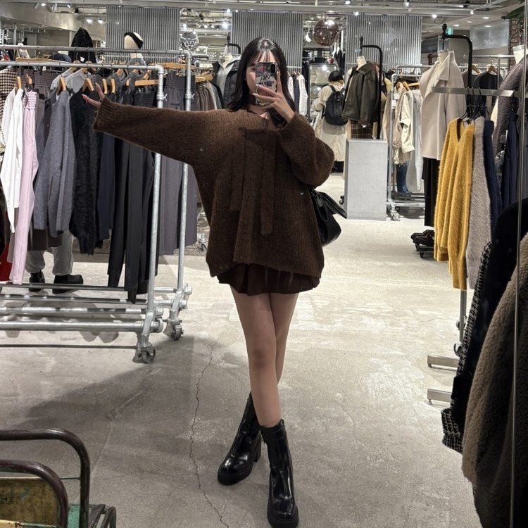 [뮤즈] 키세 치마바지 (3color) 브라운