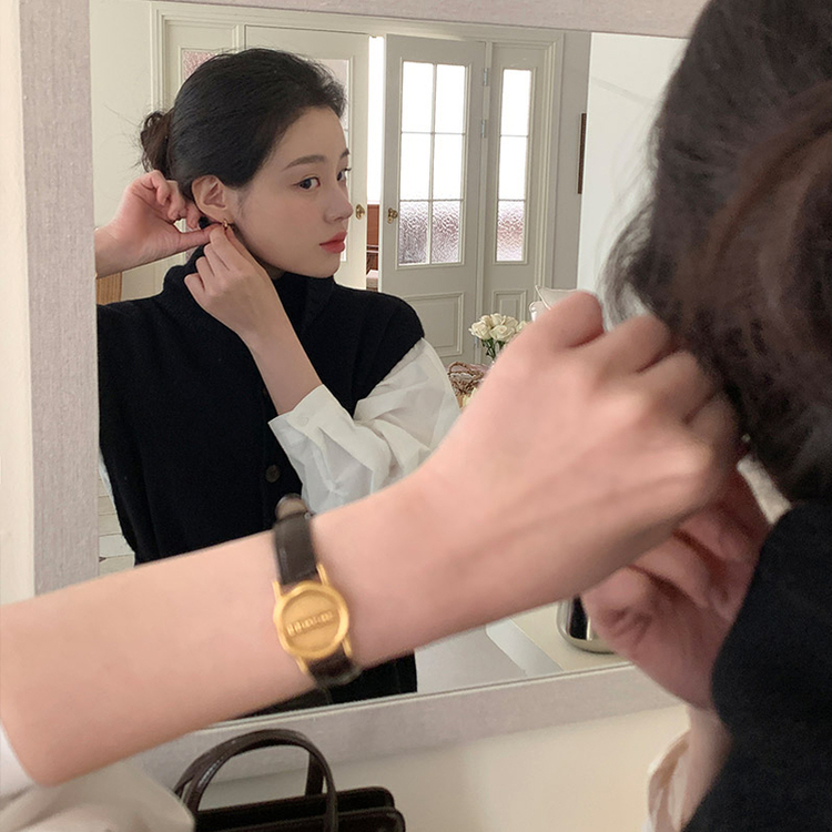 (ウエストストラップセット) ノッティングヒル ハイネック ニット ベスト ワンピース