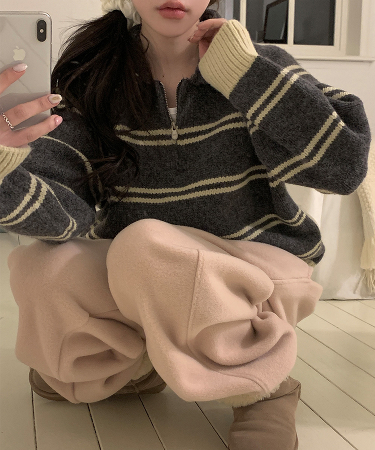 コイネストライプニット