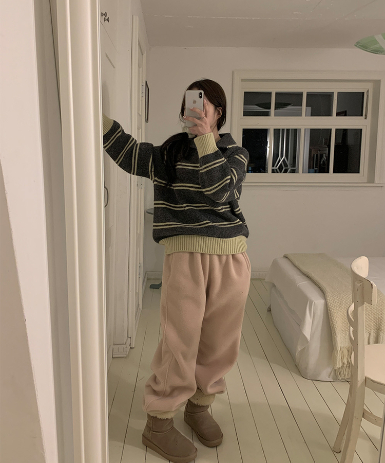 コイネストライプニット