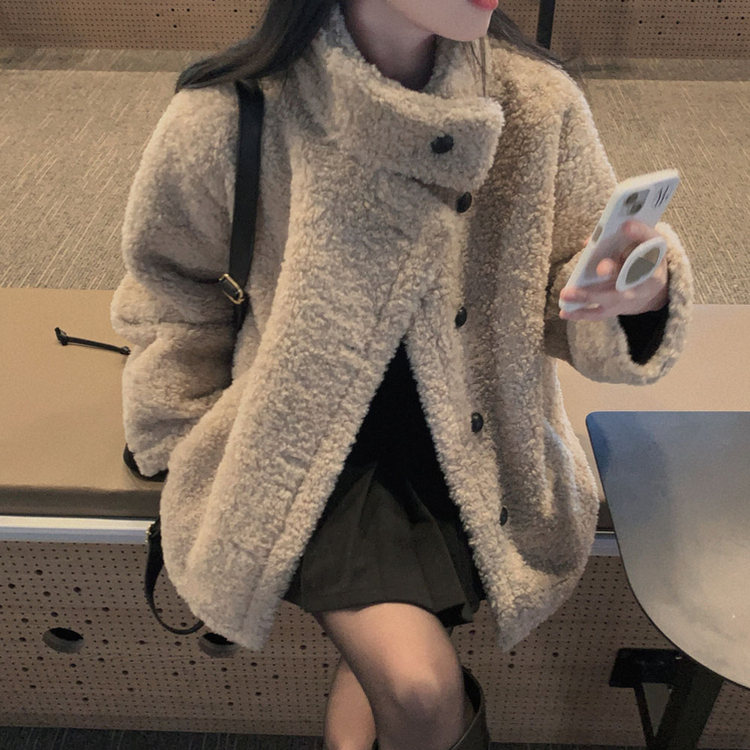 プードルウールスエードファージャケット