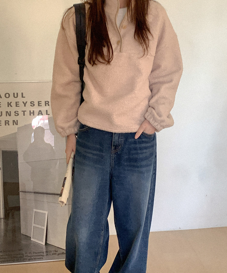【起毛】ベネズダンブルボタントレーナー
