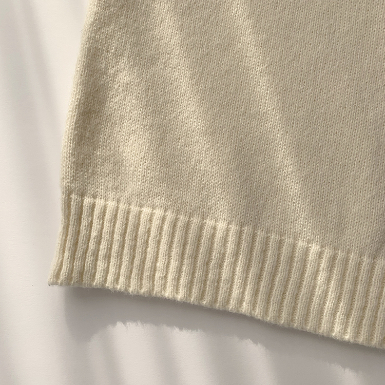 새콤달콤 겨울 카라 반집업 세미 크롭 오버핏 긴팔 폴라 캐주얼 기본 니트 4color