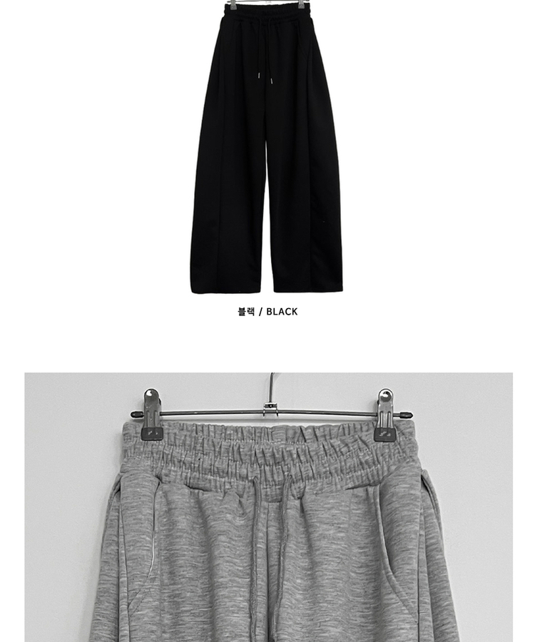 옆핀턱와이드핏사이드스냅트레이닝롱팬츠