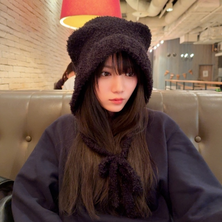 くまニット帽子