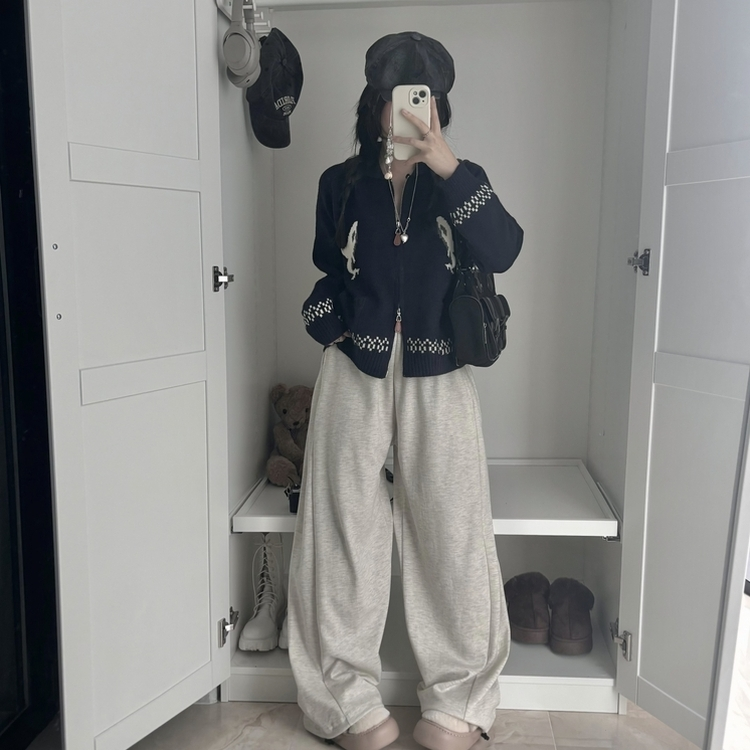ビンテージドルフィンジップアップカーディガン
