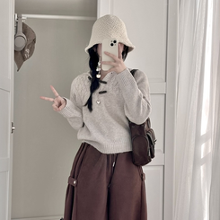 ケーブルフードダッフルニット｜ニット｜韓国ファッション通販 SONA