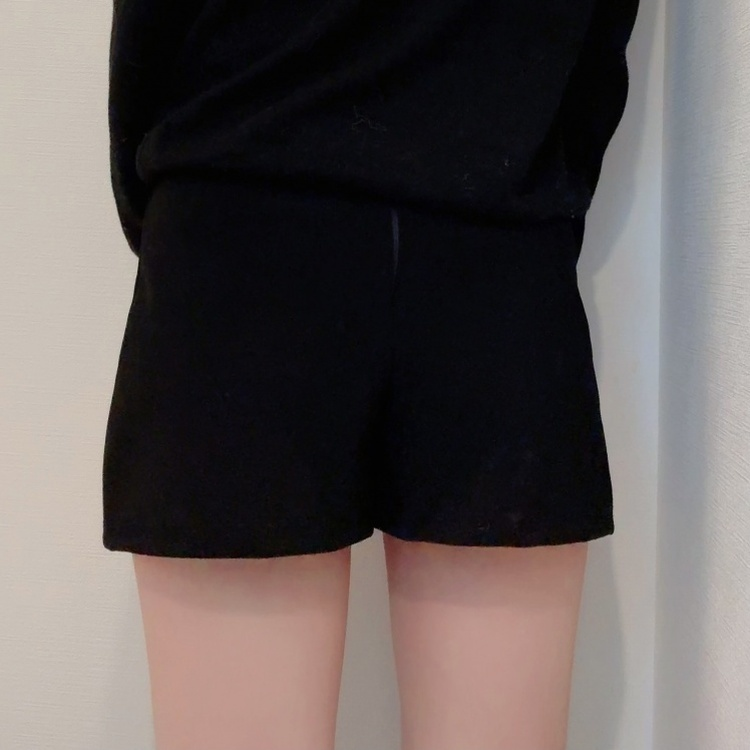 ハイウエストショートパンツ BLACK