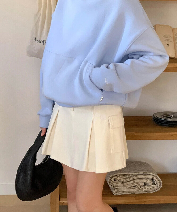 【丈別】【起毛】コーデュロイミニスカート