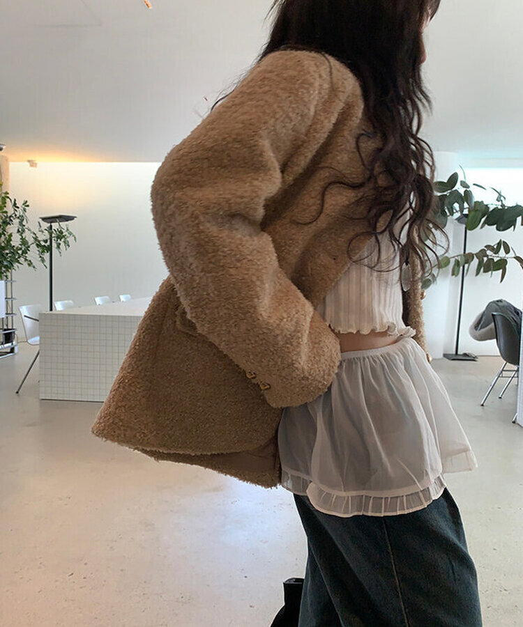 キルティングツイードジャケット