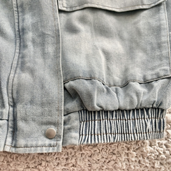 ビンテージデニムフードジップアップジャケット