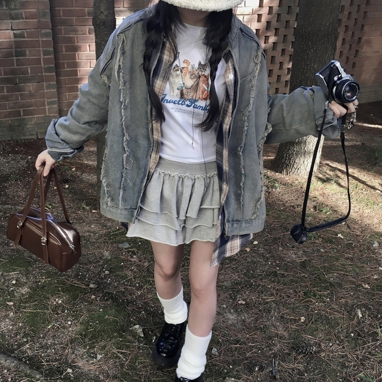 レザーショルダーバッグ BROWN