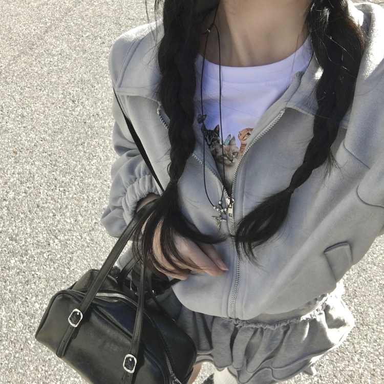 レザーショルダーバッグ BLACK