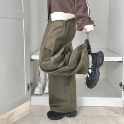 バルーンフィットコットンカーゴパンツ KHAKI