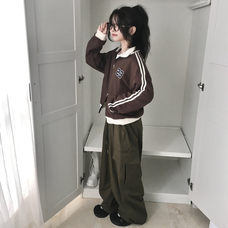 バルーンフィットコットンカーゴパンツ KHAKI