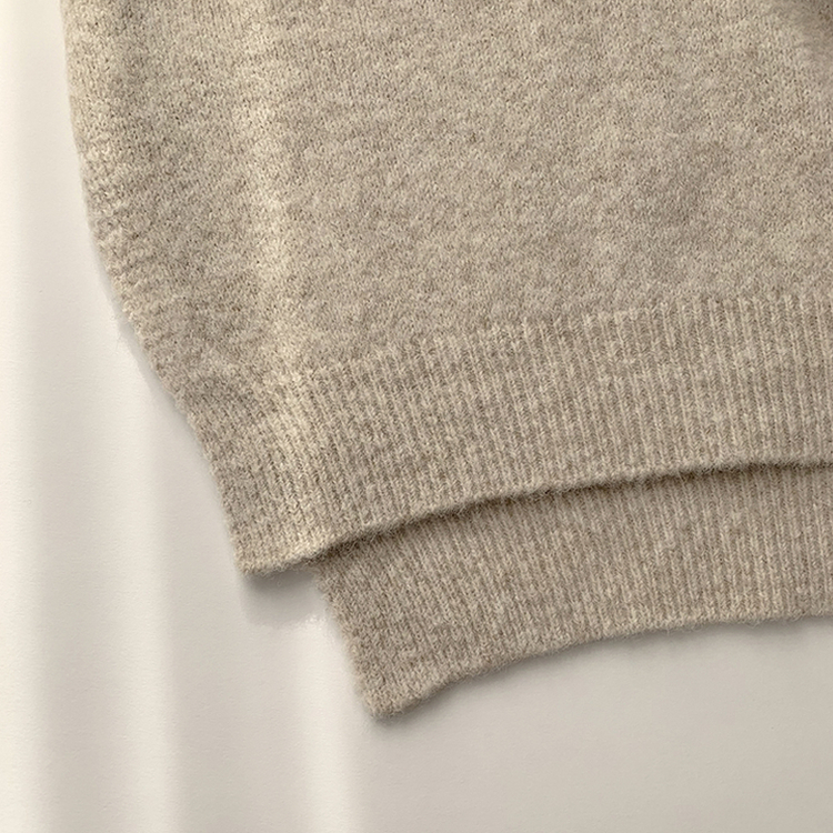 원피스로도 활용 가능한 봄봄 라운드 오버핏 긴팔 니트 울 소매 벌룬 데일리 루즈핏 원피스 4color