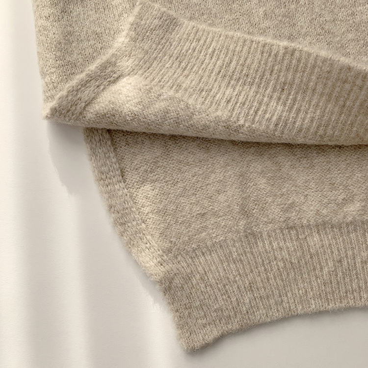 원피스로도 활용 가능한 봄봄 라운드 오버핏 긴팔 니트 울 소매 벌룬 데일리 루즈핏 원피스 4color