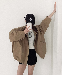 ビンテージハイネックストリングジャケット BEIGE