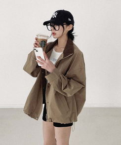 ビンテージハイネックストリングジャケット BEIGE