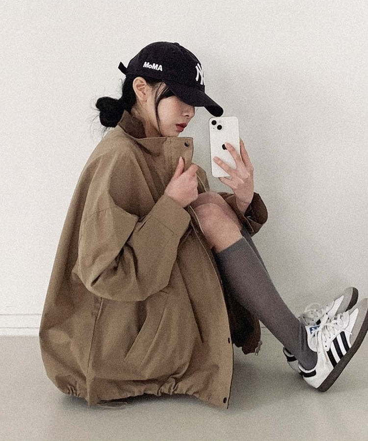 ビンテージハイネックストリングジャケット BEIGE