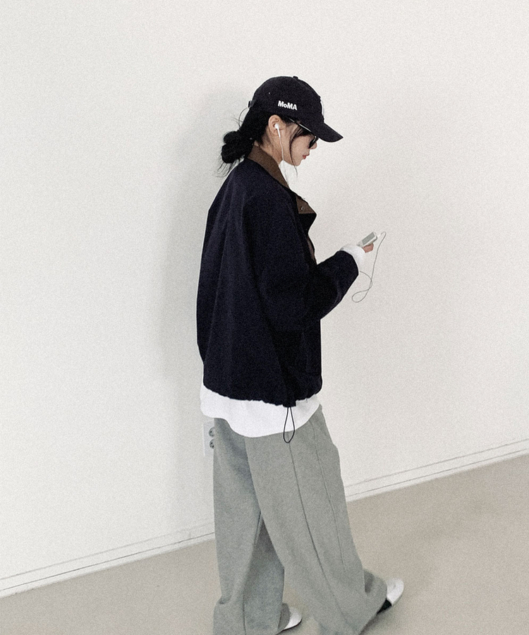 ビンテージハイネックストリングジャケット NAVY