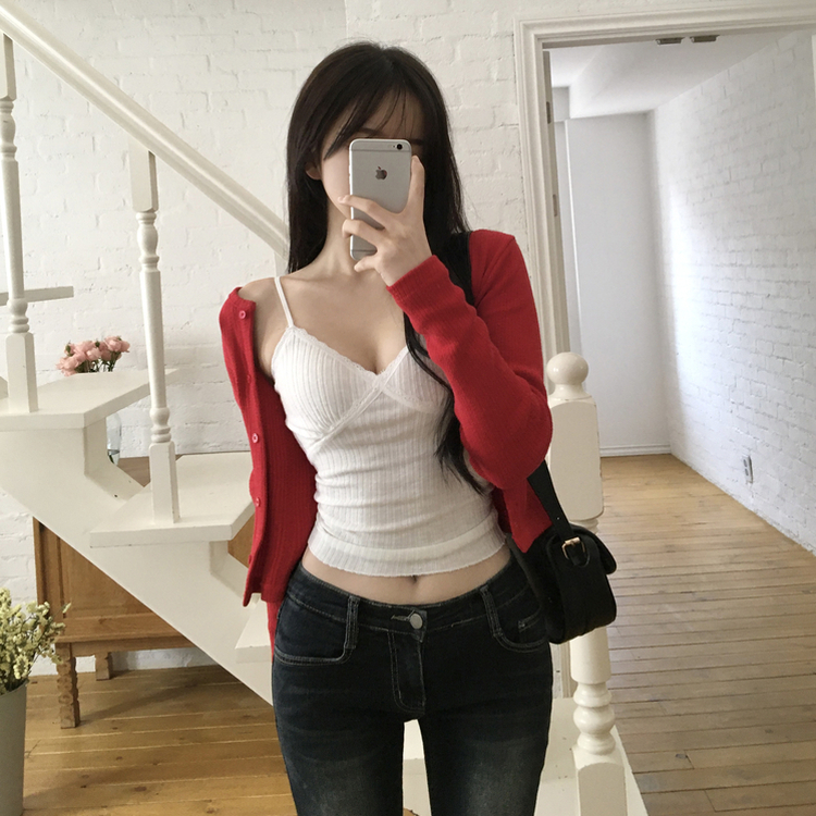 レイヤードレースキャミソール(14color)