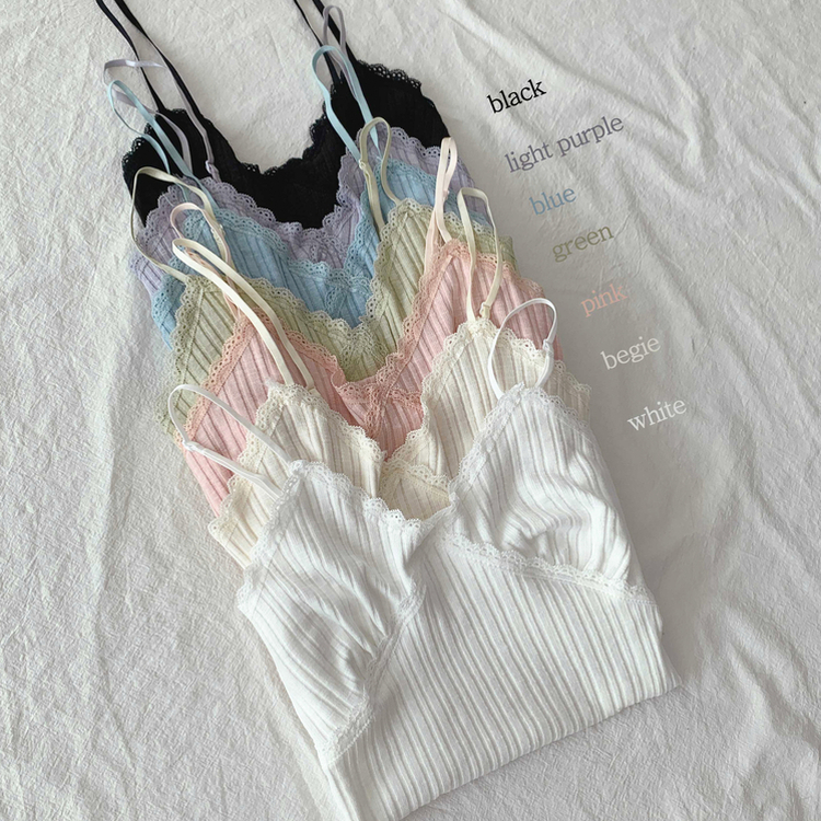 レイヤードレースキャミソール(14color)