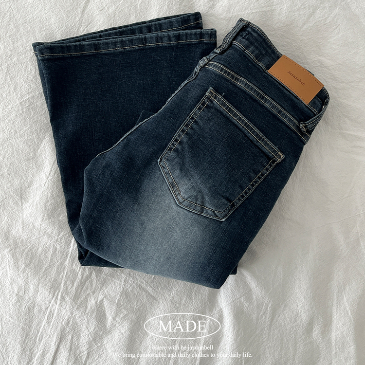 자스민벨 애니원 워싱 골반패드 골반뽕 스판 부츠컷 데님 팬츠