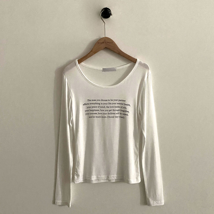 長袖Tシャツ ビンテージスリムクロップ長袖Tシャツ(5color)