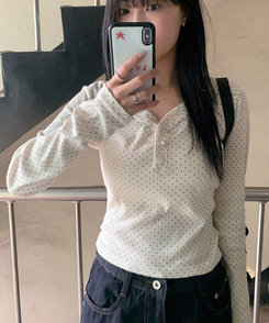 長袖Tシャツ プルートドット長袖Tシャツ IVORY