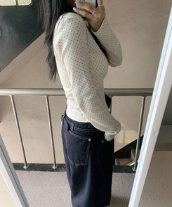 長袖Tシャツ プルートドット長袖Tシャツ IVORY