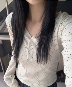 長袖Tシャツ プルートドット長袖Tシャツ IVORY