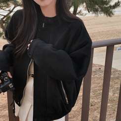 モダンバイカースエードジャケット BLACK