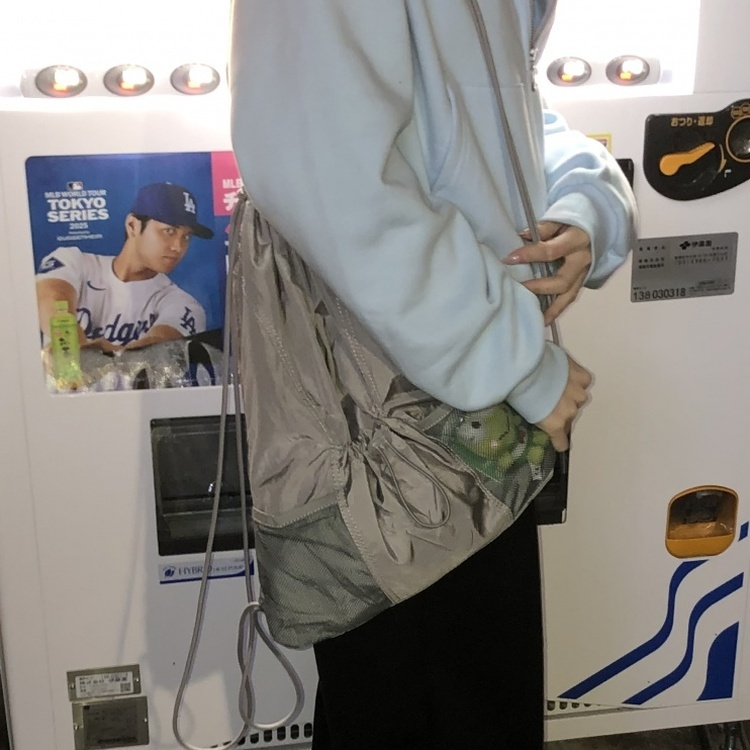 ナイロンストリングリュック GRAY