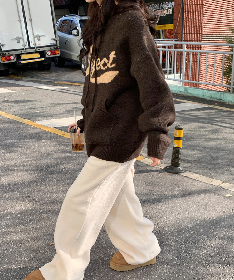 リジェクトオーバーフードニット